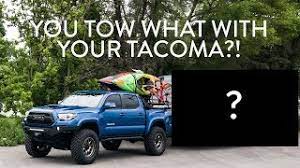 The ranger tremor can tow and haul slightly more than the tacoma trd pro. Toyota Tacoma Towing Tips Youtube