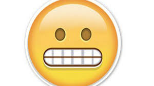 Neutral face emoji looks like expressionless face with a smiley with open eyes and indifferent mouth in the form of a straight line. This Grimace Face Emoji Is Causing Awkward Conversations Make Sure You Re Using It Correctly Mirror Online