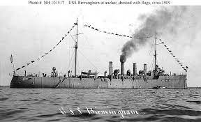 Uss Birmingham Scout Cruiser Cl 2 Class Chester In 1909 Naval History Warship Cruisers