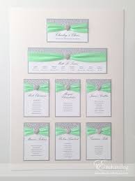 mint and silver wedding stationery the ariel collection