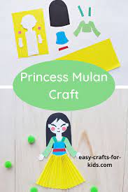 Disney Princess Mulan Craft With Paper Disney Princess Crafts Disney Crafts For Kids Princess Crafts