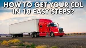 How To Get A Cdl (Commercial Driver License) In 10 Steps? - Youtube