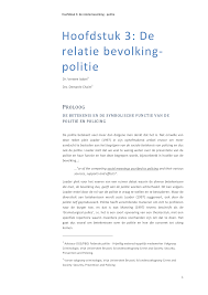 Pdf De Relatie Bevolking Politie