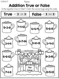 Winter Math Activities Worksheets Distance Learning Winter Math Worksheets 1st Grade Math First Grade Math Worksheets