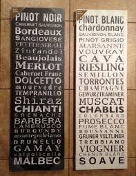 2 Red White Wine Types Lists Wall Decor Canvas Art Painting Hanging Bar Signs Types Of White Wine Bar Signs Wine Decor