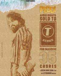 Global star #RamCharan's Next #PEDDI Audio Rights Sold to #TSeries for a  MASSive Price ❤️‍🔥 A #BuchiBabuSana Film. An #arrehman Musical. The Sound  of PEDDI Reverberates from this Apr 6th with #PeddiFirstShot