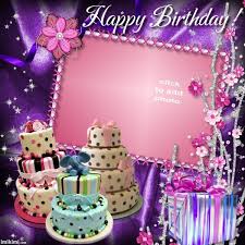 Birthday Cake With Photo Frame Birthday Cakes Imikimi Com Birthday Photo Frame Birthday Frames Birthday