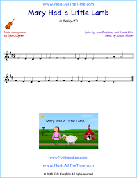 Have you ever heard the union of violin and organ, the queen and the king of all musical instruments? Mary Had A Little Lamb Violin Sheet Music