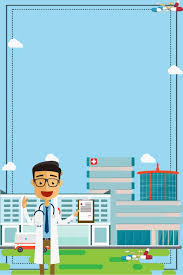 Cartoon Fresh And Simple Medical Road Has Positive Energy Propaganda In My Hospital Medis Desain