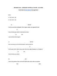 Lam mim povera cecchia mia me fa paura: Brunori Sas Canzone Contro La Paura Accordi