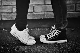 Black And White Relationship Aesthetic Love Converse And Couple Image M White Yours Black Black And White Couples Converse White Couple