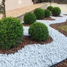 See more ideas about backyard landscaping, yard landscaping, garden design. Excited Front Yard Landscaping Ideas With White Rocks Decor Renewal Stone Landscaping Landscaping With Rocks Small Front Yard Landscaping