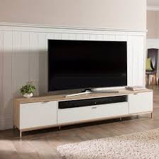 Nelson Wooden Tv Cabinet Large In White And Light Oak Looks Unique In Your Living Room With Centre Of Att Wooden Tv Cabinet Tv Cabinet Design Modern Tv Cabinet