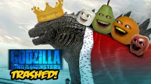 King of the monsters, starring millie bobby brown, vera farmiga, charles dance and bradley whitford. Annoying Orange Godzilla King Of The Monsters Trailer Trashed Youtube