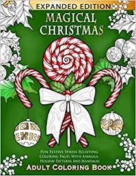 There are tons of great resources for free printable color pages online. Amazon Com Magical Christmas Adult Coloring Book Fun Festive Stress Relieving Coloring Pages With Animals Holiday Patterns And Mandalas Christmas Themed Coloring Book For Adults Kids And Teens 9781729554456 Works Selah Books