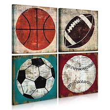 With the 2018 world cup well underway, we're in the thick of sports this summer. Buy Funhua Natural Art Basketball Soccer Football Sports Themed Canvas Prints For Boys Room Baby Nursery Wall Decor Boys Gift Online In Turkey B083dl7q7f