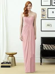 Dessy 2956 A Flawless Strapless Chiffon Bridesmaid Dress In Rose Quartz Dessy Bridesmaid Dresses Bridesmaid Dress Styles Dessy Collection