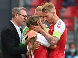 Denmark midfielder christian eriksen was taken to a hospital saturday after collapsing on the field the euro 2020 match between denmark and finland had been halted in the 43rd minute with the. Gtttlfulcsgm2m