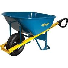 True Temper 4 Cu Ft Poly Wheelbarrow Pw4ut24 The Home Depot Wheelbarrow Jackson Wheelbarrow Outdoor Cart
