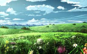Image Result For Anime Field Background Landscape Wallpaper Anime Scenery Anime Scenery Wallpaper