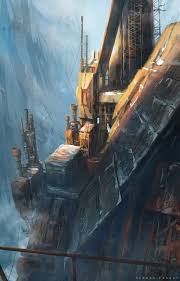 Mining Station Sergey Vasnev Concept Art Art Post Apocalypse