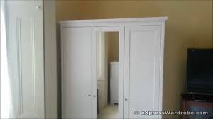 The 750mm frames are in the centre and have soft close sliding doors. Ikea Apelund 3 Door Wardrobe Design Youtube