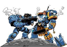 Duel Humor Space Marines Starcraft Terran Marines Gallery Starcraft Space Marine Warhammer