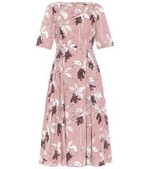 S Max Mara A Line Rose Floral Printed Dress We Select Dresses Floral Print Dress Dresses Select Dress