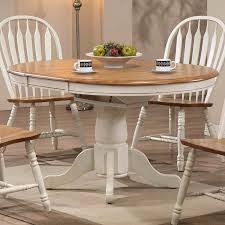 Share the post round wooden kitchen table. Missouri Round Dining Table Antique White Rustic Oak Eci Furniture Furniturepick