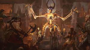 Diablo 2 is coming back with resurrected. Diablo 2 Resurrected Necromancer Barbarian Sorceress Druid Skeleton Army Wallpaper 4k 3 3336