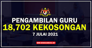 Dimana boleh anda membuat permohonan jawatan kosong ini? Pengambilan 18 702 Kekosongan Khas Guru Secara One Off Tahun 2021