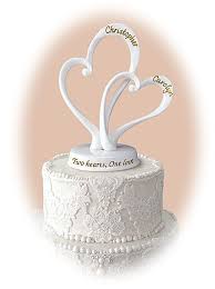 Personalized Two Hearts Cake Topper Shop Irish Heart Cake Topper Cake Toppers Wedding Cake Toppers