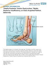 Tibialis Posterior Tendon Dysfunction