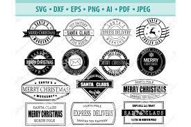 Download North Pole Svg Christmas Stamp Svg Mail Svg Dxf Png Eps 841750 Cut Files Design Bundles