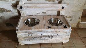 Support A Gamelle Pour Chien Bar A Toutou En Bois Personnalise Etsy Pet Accessories Dog Bowls Diy