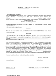 Untuk pembuatan surat kuasa khusus sendiri berkaitan dengan kepengurusan perkara hukum perdata pada pengadilan negeri oleh seorang advokat (orang yang bekerja pada bidang jasa hukum) sebagai penerima kuasa. Contoh Surat Kuasa Cerai Gugat Di Pengadilan Agama