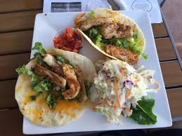 Sprinkle fish with salt and pepper and bake for ~25 minutes, or until fish is flaky. Fish Tacos Picture Of Rick S Reef St Pete Beach Tripadvisor
