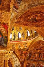 Golden Mosaics Of San Marco Venice The Light Reflects On The Mosaic Walls Arches And Ceilings Made Of Hundreds Of Thousands Venice Italy Italy Travel Italy