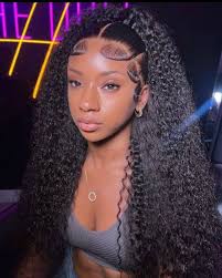 This #mingdolls Rocking our Premium Synthetic 26inch Deep Wave Headband  Wig🔥