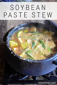 Doenjang Jjigae Korean Soybean Paste Stew Recipe Recipes Korean Food Food