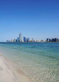 Print Of Marina Beach And City Center Skyline Abu Dhabi United Arab Emirates In 2021 Marina Beach Skyline Dubai Holidays