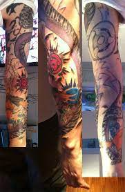 Naruto Sleeve Session 10 By Vampirev On Deviantart Tattoos Naruto Tattoo Sleeve Tattoos