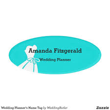 Wedding Planner S Name Tag Zazzle Com Wedding Planner Name Tags Names