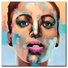 A.Z. QUADRO ACRILICO originale Davis 12" x 12" donna folk arte figurativa  moderna EUR 62,85