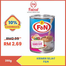 Sedangkan untuk susu evaporasi unsweetened, susu evaporasi f&n (lihat di lazada diskon) dapat jadi pilihan yang baik karena memberikan rasa gurih pada makanan dan meskipun namanya tidak sepopuler susu cair, susu evaporasi tetap banyak digunakan dalam berbagai resep kue dan roti. Susu Cair Krimer Sejat F N Evaporated Creamer 390g Faizul Store Shopee Malaysia