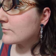 Dangle Plugs 10g, 8g, 6g, 4g, 2g, 0g, Crow Skull Gauges, Gothic Wedding  Jewelry, Gauged Plug Earrings, Goth Bride