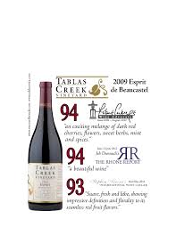 Tablas Creek Esprit De Beaucastel 2009 Wine Bottle Wines Tablas