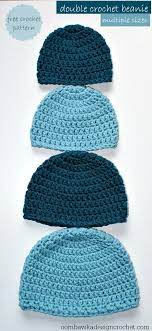 Simple Double Crochet Hat Pattern Crochet Beanie Pattern Crochet Hats Crochet Hat Pattern