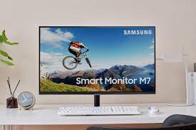 You should see apple tv loading on your monitor when you power it on. Samsung S Smart Monitor Can Stream Tv Apps Supports Airplay 2 And More The Verge