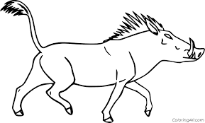 Select from 35627 printable crafts of cartoons, nature, animals, bible and. Running Warthog Coloring Page Coloringall